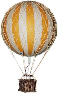 オーセンティック モビール　黄色 飾り　 気球 バルーン　直径約8.3cm