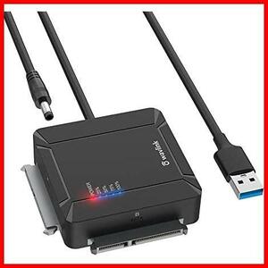 WAVLINK SATA USB3.0 変換アダプタ 2.5インチ HDD SSD/3.5インチ HDD対応 UASP対応 最大18TB USB3.0 5Gbps高速転送 自動スリープ機能