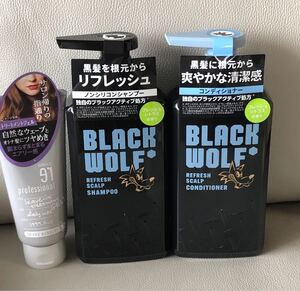 BLACK WOLF ブラックウルフ リフレッシュ スカルプ シャンプー&コンディショナー