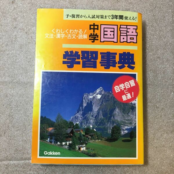 zaa-336♪中学国語学習事典―学研版 単行本 1996/4/1 学習研究社 (編さん) 学研プラス