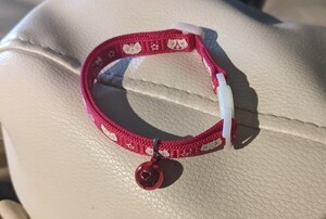 猫用首輪 ピンク色