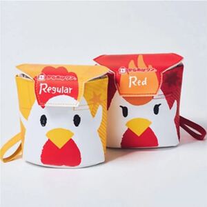 新品 ローソン限定 からあげクン ポーチ レッド