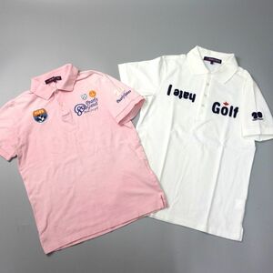 1円 2点 PEARLY GATES パーリーゲイツ 20周年 ロゴ ワッペン 半袖ポロシャツ メンズ 4 ゴルフウェア