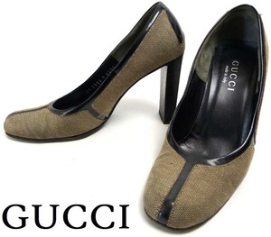 イタリア製 GUCCI グッチ チャンキー ヒール / パンプス 35 1/2C(23cm相当)(レディース)【中古】10h-1-066