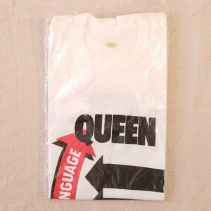 魅惑のバンドT特集! 80sデッドストック未開封『QUEEN(クイーン) / HOT SPACE』ツアーTシャツ 日本製 ホワイト サイズM／ロックT