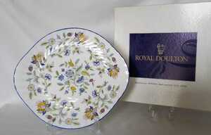 [ unused ] MINTON HADDON HALL Minton is Don hole plate blue 1 point *02V-111