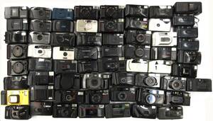 (2477)ジャンク 単焦点コンパクトカメラ Nikon AF600 FUJI AUTO-8QD RICOH GR10 等 まとめて 大量セット 63台 動作未確認 同梱発送不可