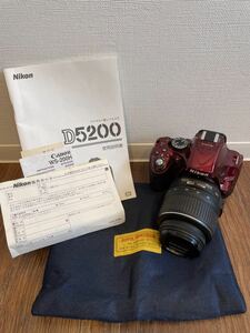 Nikon ニコン DIGITAL CAMERA デジタルカメラ D5200 Nikon DX AF-S NIKKOR 18-55mm 1:3.5-5.6G 一眼レフ カメラレンズ 