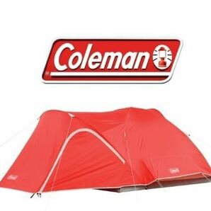 ★未使用品　送料無料　Coleman Hooligan 4 Tent★コールマン　フーリガンテント　4人用　アウトドア　キャンプ　赤　レッド　海外モデル