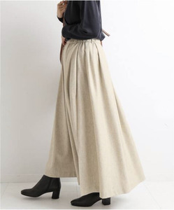  Iena IENA Sustina Tweed long skirt natural me Ran ji color tweed maxi height skirt Random tuck unused 