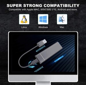 外付け スリム Portable SSD 8TB USB3.1 Type-C 対応 ブラック 新品未使用