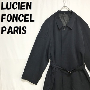 【人気】LUCIEN FONCEL PARIS/ルシアンフォンセル コート ロングコート トレンチコート ネイビー サイズ48 /S4053