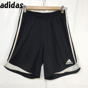 [ популярный ]adidas/ Adidas боковой линия шорты джерси черный размер L/S3374