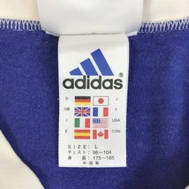 【人気】adidas/アディダス JFA 日本サッカー協会 半袖 プリント Tシャツ KIRIN コットン100％ ブルー サイズL/S3396_画像4