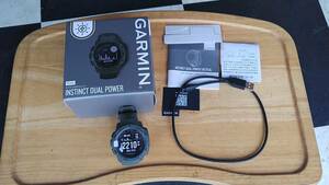 GARMIN( Garmin ) Instinct Dual Power TACTICAL Graphite GPS in стойка nkto двойной энергия Tacty karu выпуск 
