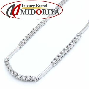 ダイヤモンドネックレス K18WG ダイヤモンド3.50ct ホワイトゴールド ペンダント/74115【中古】