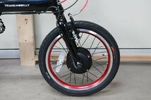 試走程度 トランスモバイリー ULTRA LIGHT E-BIKE 折り畳み電動アシスト自転車 AL-FDB163E-N ブラック 92209-01 TRANS MOBILLY NEXT163_画像5