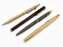 0503-1517ST⑩2322 PILOT パイロット PARKER パーカー 他 ボールペン シャープペンシル 筆記用具 4本 まとめセット_画像1