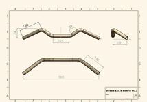 スピードスター　フランダース　スタイル　ナロー　レーサー　ハンドル　#3 クロームメッキ　ナックル　パン　ショベル エボ_画像7