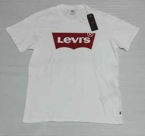 未使用 LEVI'S LEVIS リーバイス半袖バットウイング ロゴTシャツ トップス ティー ホワイト白レッド赤メンズ サイズL ジャパンXL 177830140