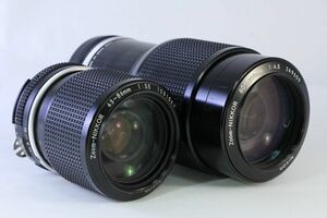 レンズセット★ニコン Nikon Zoom-Nikkor 43-86mm F3.5 Ai改+80-200mm F4.5 Ai改★カビ・薄クモリ★AAA 622