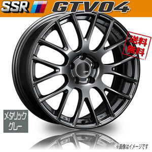 ホイール新品 1本のみ SSR GTV04 18インチ 5H100 7.5J+48 業販4本購入で送料無料