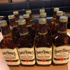 値下げしました。品薄終売品アーリータイムスイエローラベル12本新品未開封お得ですよ