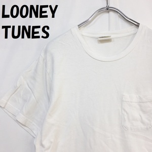 【人気】LOONEY TUNES/ルーニー・テューンズ トゥイーティー 半袖Tシャツ コットン100％ ホワイト サイズM レディース/S2929