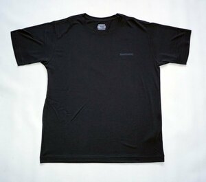 1円スタート ⇒ シマノ SH076U ブラック XLサイズ ドライTシャツ(半袖) 