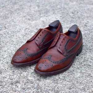 1960s florsheim 初期 Royal imperial 【Stratford】 us8.5D vintage shoes 美品 (検索 フローシャイム アレンエモドモンズ
