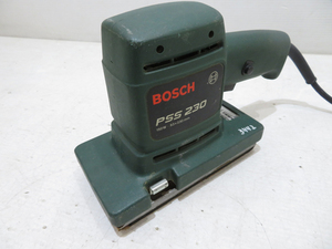 【Y7866s】 BOSCH ボッシュ オービタルサンダー PSS230 動作品 ペーパーサイズ93×228～230mm/電動工具 研磨道具