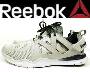 送料710円~(即決は送料無料)Reebokスニーカー27.5cmグレーM49833トレーニング フィットネス メッシュ メンズ シューズZRATEDリーボック