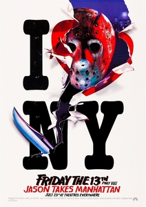 US version poster [ Friday the 13th PART8/ Jayson N.Y..]Style B* horror /s platter 