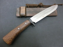 中古品 佐治作 ハンティングナイフ 狩猟刀 マタギ刀 全長31cm