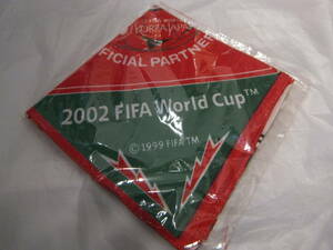 新品 2002 FIFA ワールドカップ 日韓 　バンダナ　ハンカチ　ナプキン 管理Ｈ