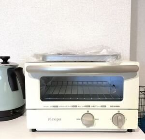 ricopaリコパトースター小型EOT-R021シンプルアイリスオーヤマ2枚焼き朝食朝ごはん調理家電キッチン家電レトロオフホワイト白アイボリー