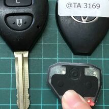 @TA 3169 設定方法つきトヨタ 純正 2B 2つボタン キーレス ヴィッツ ウィッシュ カローラ ハイエース レジアスエース等_画像3