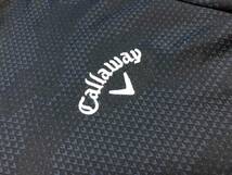 Callaway(キャロウェイ) SUN PROTECT UPF15 Ｖ柄プリント ボタンダウン半袖ポロシャツ 241-1134415(ブラック)Ｍ_画像5