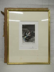 E3880 サルバドール・ダリ 「Les Caprices de Goya de Dali #15」 エッチング 額装 24/200
