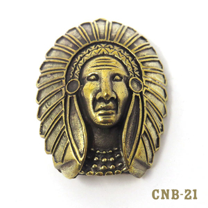  латунь Conti .[ индеец GD] BRASS INDIAN CONCHO GD винт тип CNB-21