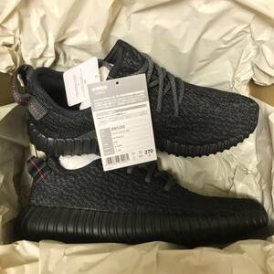 希少 新品 国内正規品 納品書付き adidas YEEZY BOOST 350 Pirate Black パイレーツブラック 黒 BB5350　アディダス イージーブースト 27㎝