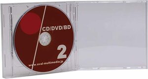 ブラック 2枚収納 3個 アマゾン配送 2Discs CDケース 2枚収納CDケースブラック3個パック ロゴ有 10mm厚のジュ