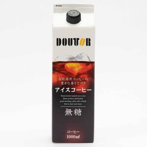 【リキッドコーヒー6本】ドトールコーヒー 無糖 1000ml×6■リキッドコーヒー 紙パック