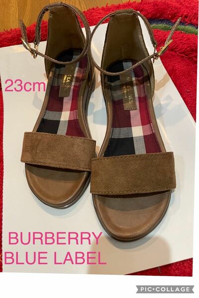 お値下げ！【美品】BURBERRY BLUE LABEL サンダル　23cm レディース　