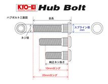 新ＫＹＯ－ＥＩ　20mmロングハブボルト マークII チェイサー_画像2