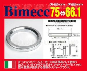 イタリー製 新品】ビメック ハブリング ２個 外径75φ内径66.1φ