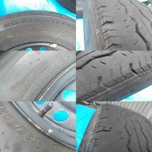 ★中古★200系ハイエース★■195/80R15 107/105L　LT■タイヤ、鉄ホイール4本SET_画像4