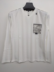 Ｔシャツ 50％OFF ＢＩＡＮＥＲＯ 春夏物Vネック(48)L 新品