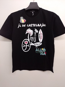 Tシャツ 40％OFF カステルバジャック 半袖 ロゴ入り(48)L 新品