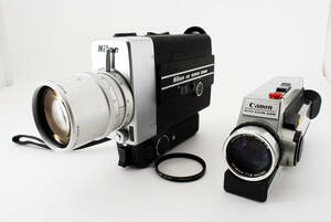 ★☆【8mmカメラ2台セット】　Nikon　ニコン 8X　SUPER ZOOM 8　キャノン　318M　カメラ　アンティーク　同梱可能　#6342☆★
